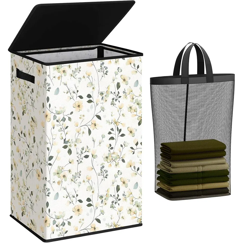 Durable Laundry Hamper for Bathroom with Clothes Basket