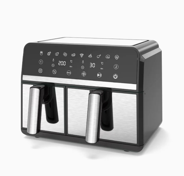 Large Capacity 9L Double Basket Air Fryer New Style High Quality Visual Window Hot Sale Best Value