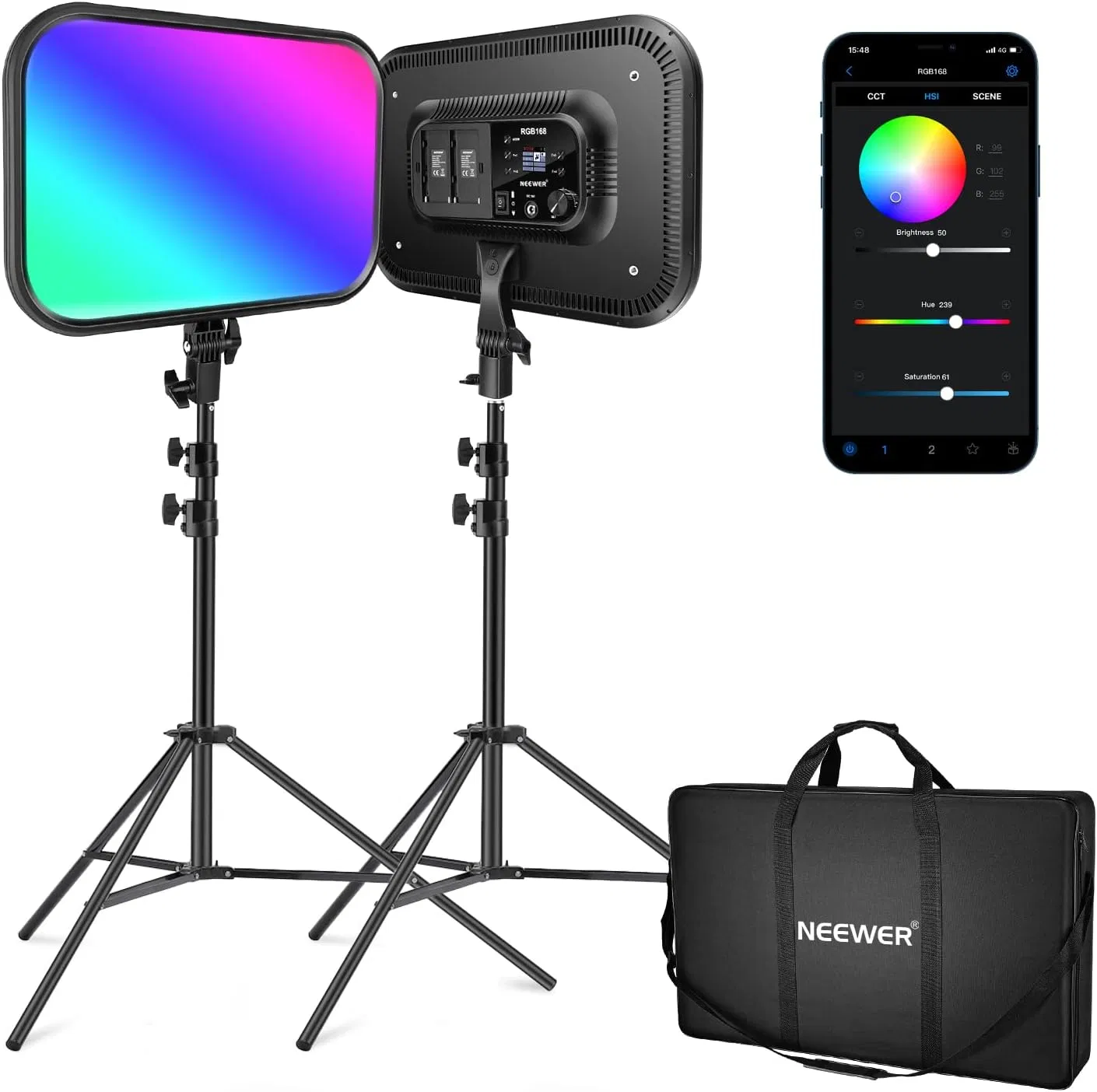 Neewer 660 PRO RGB LED свет для видео, 2 шт.