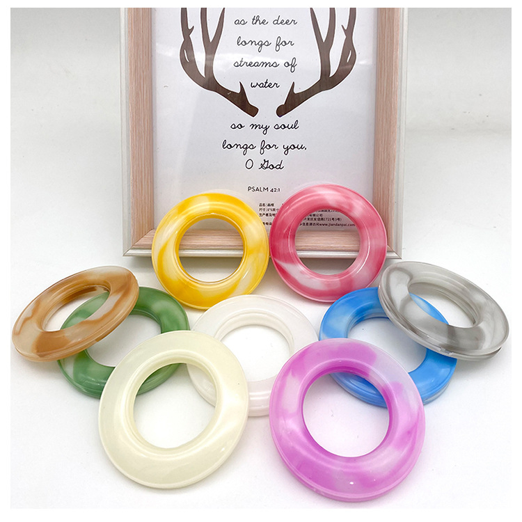 Imitation Jade Ring Curtain Accessories Roman Ring Shower Curtain Hooks Rings