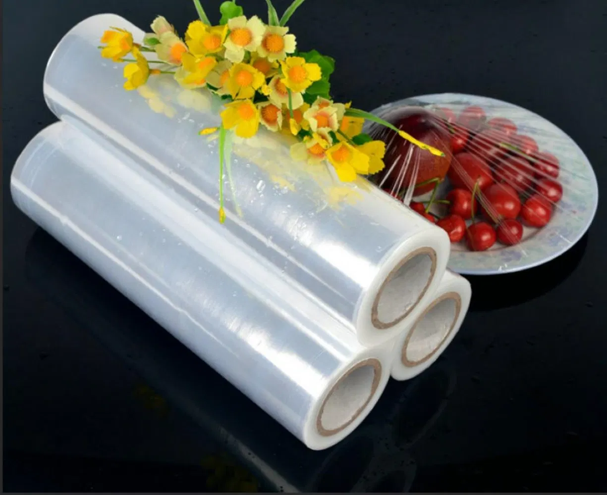 Manual LLDPE Strong Stretch Transparent Plastic PE Stretch Film Clear