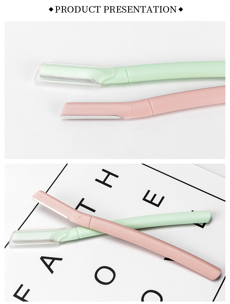 Precision Eyebrow Razor with Stylish ABS Handle for Perfect Shaping