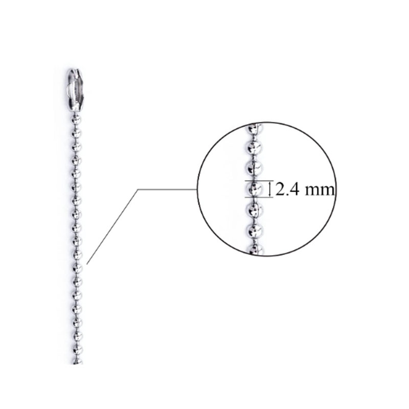 Никелированная шариковая цепь оптом