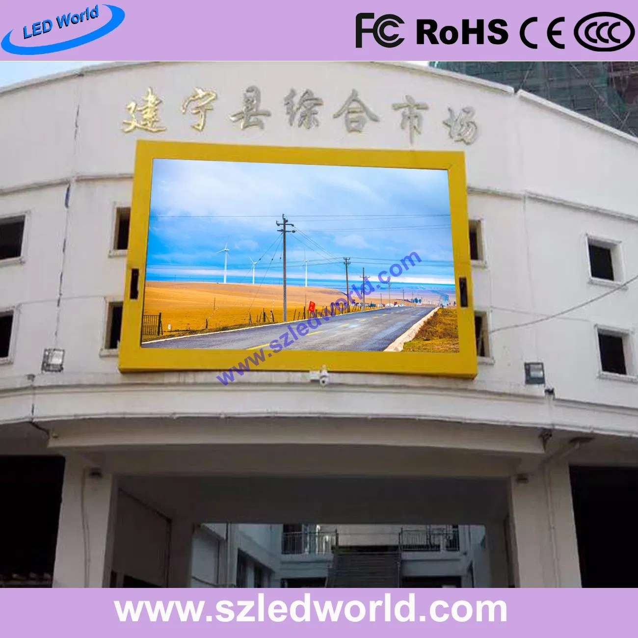 P4.81 Indoor Outdoor Advertising Board Sing Digital Full Color LED Display
