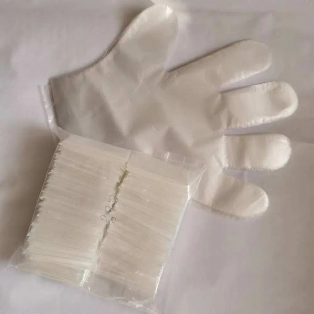 Effective Protection Hand Gloves Disposable Plastic Vinyl PE Gloves Suppliers PE Gloves in Bag