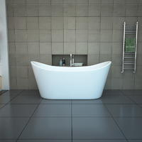 Акриловая угловая ванна с LED-подсветкой