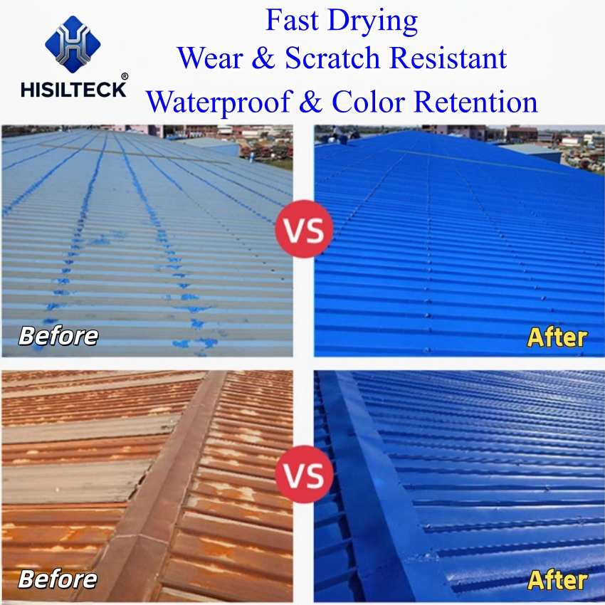 Water Based Acrylic Paint Waterproofing Renovating Repair Coating with High Elasticity, Medium Hardness for Outdoor Appication, Roof, Road etc.