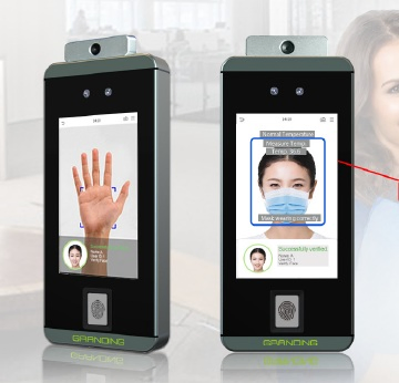 Thermal Imaging Camera Body Temperature Face Recognition for Access Control