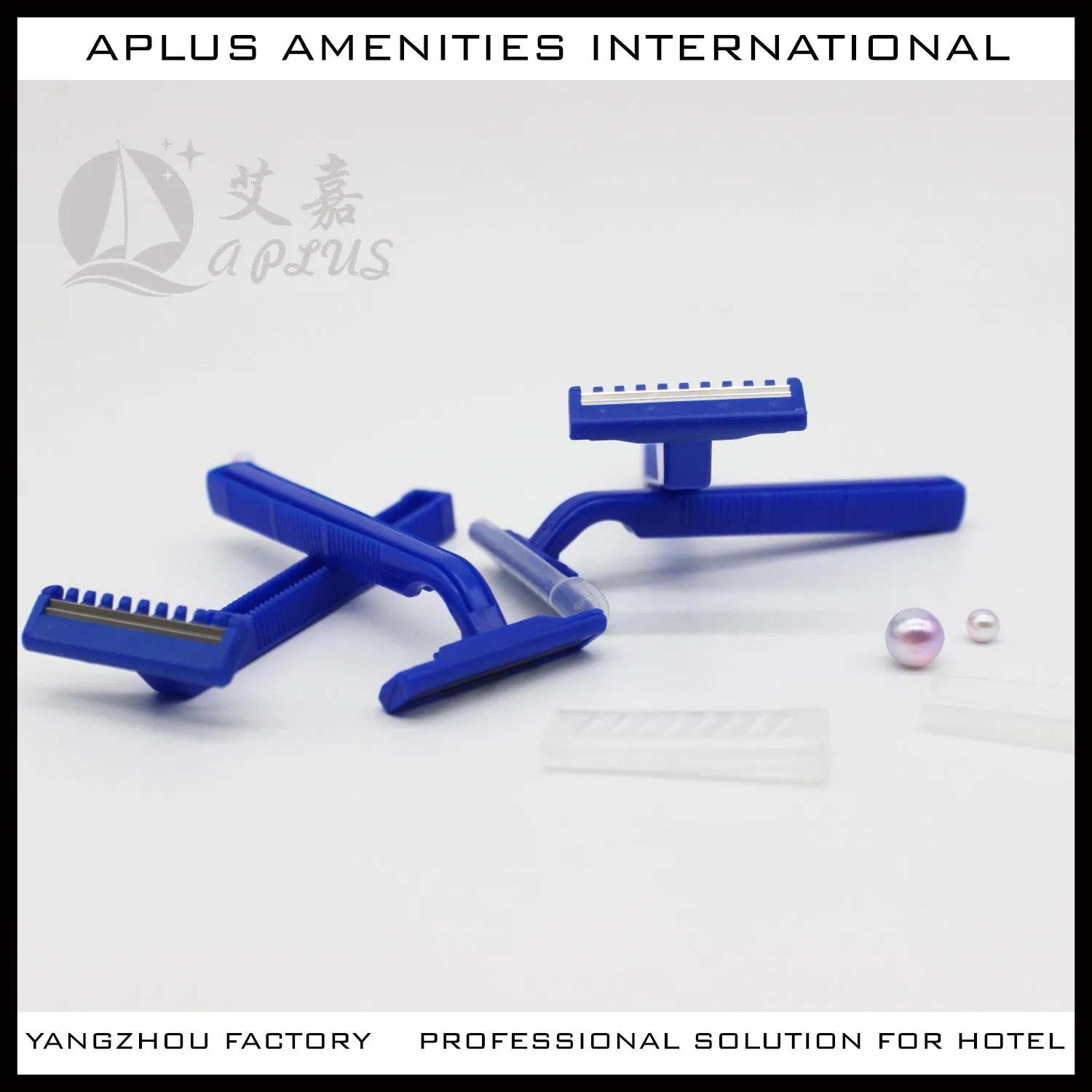 OEM Cheap Luxury Private Label Disposable Travel Bamboo Razor for Guest Hotel Shaving Kit 06