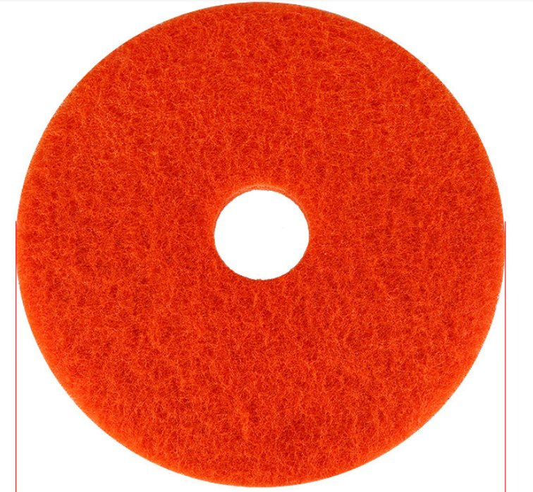 17-Inch Floor Scrubber Red Scouring Pad Black Waxing Pad