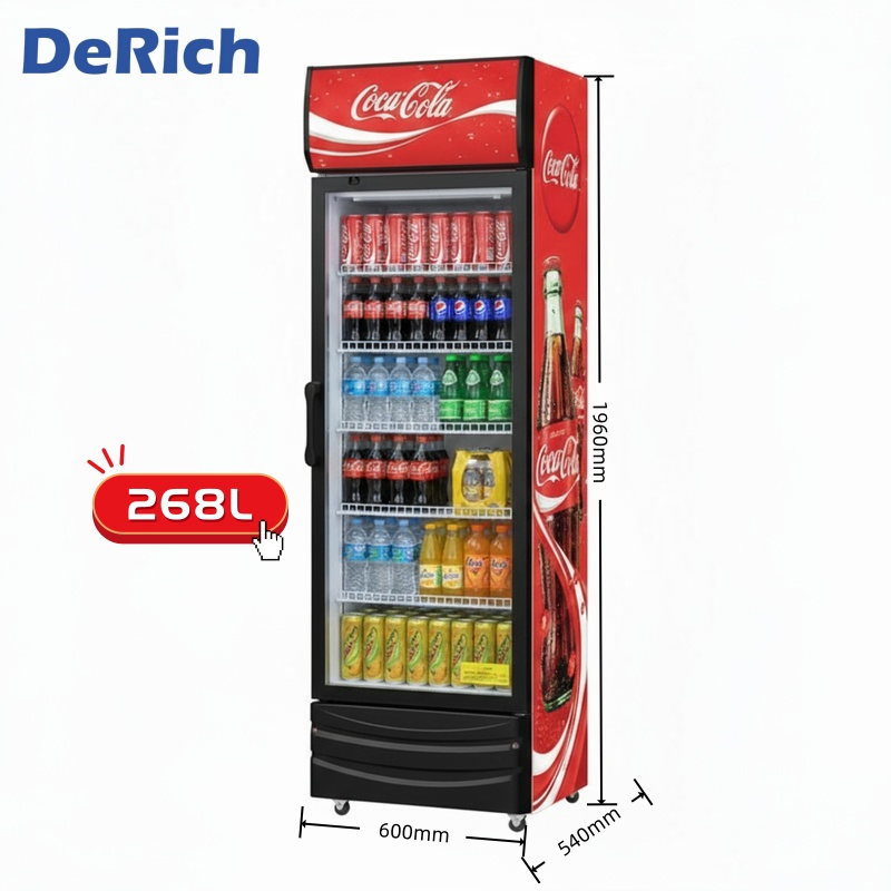 Холодильная витрина Derich 260-270 л, одностворчатая