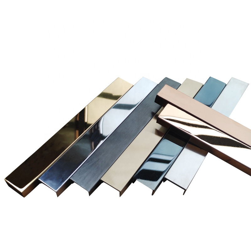 Gold Mirror Stainless Steel U Channel Profile for Wall Decoration