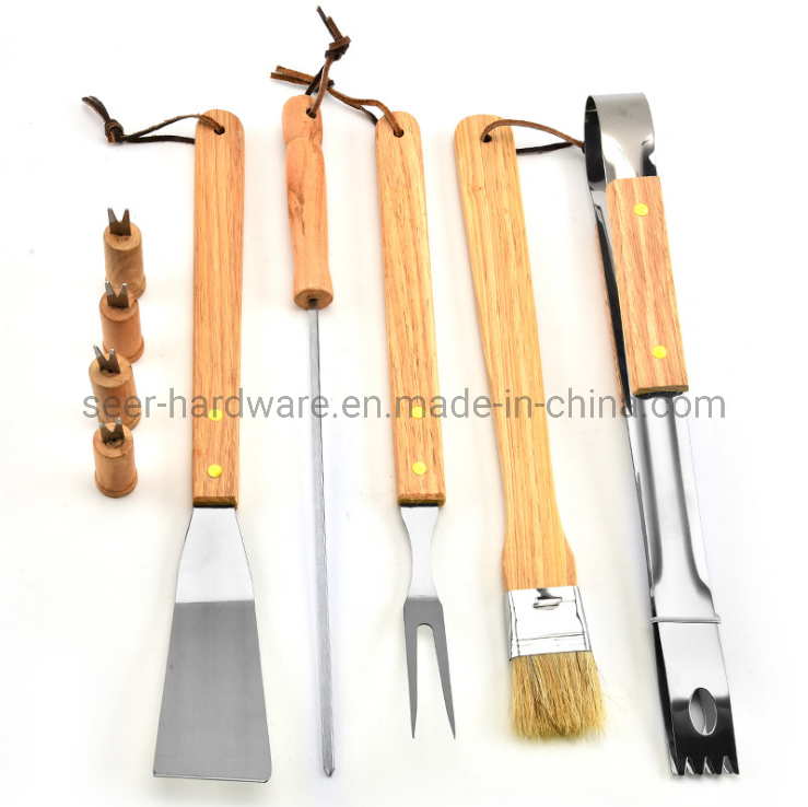 5PCS BBQ Tool with Nylon Bag Packaging (SE5566)