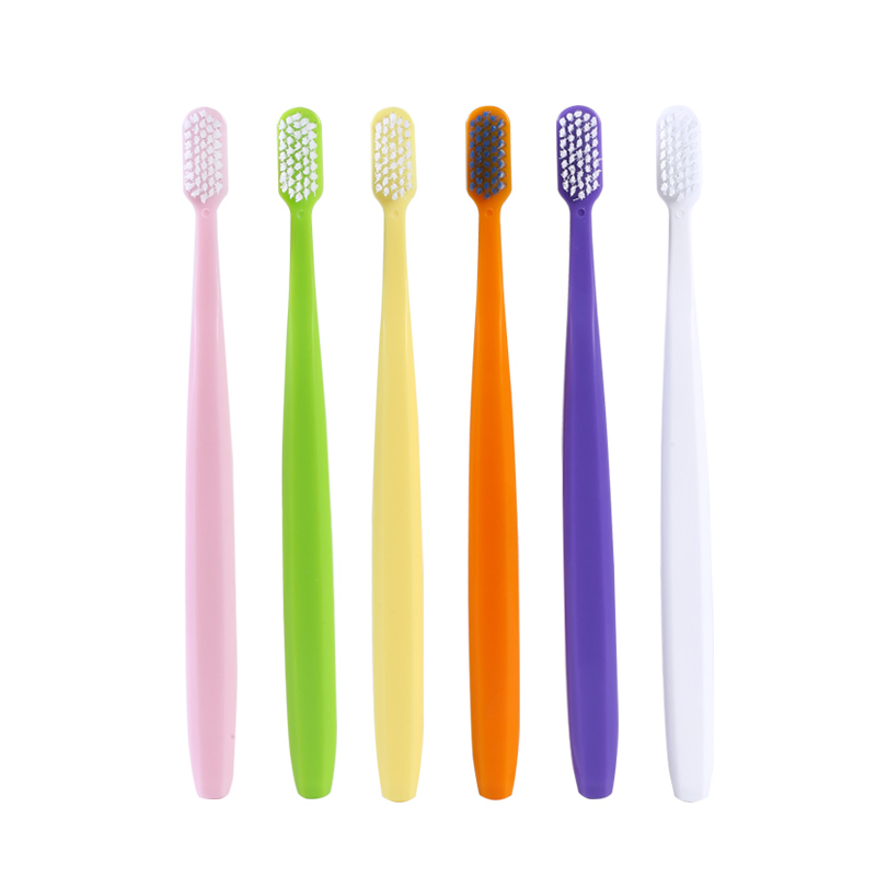 OEM Candy Color Toothbrush with Private Logo Soft Bristle Adult Toothbrush