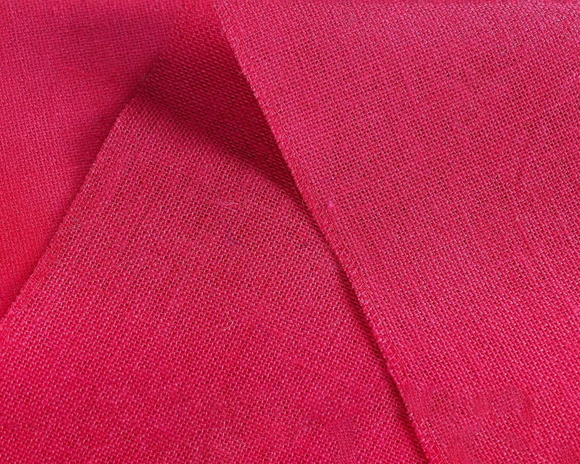 Customized Red Wedding Festival Event Table Decor Jute Table Runner