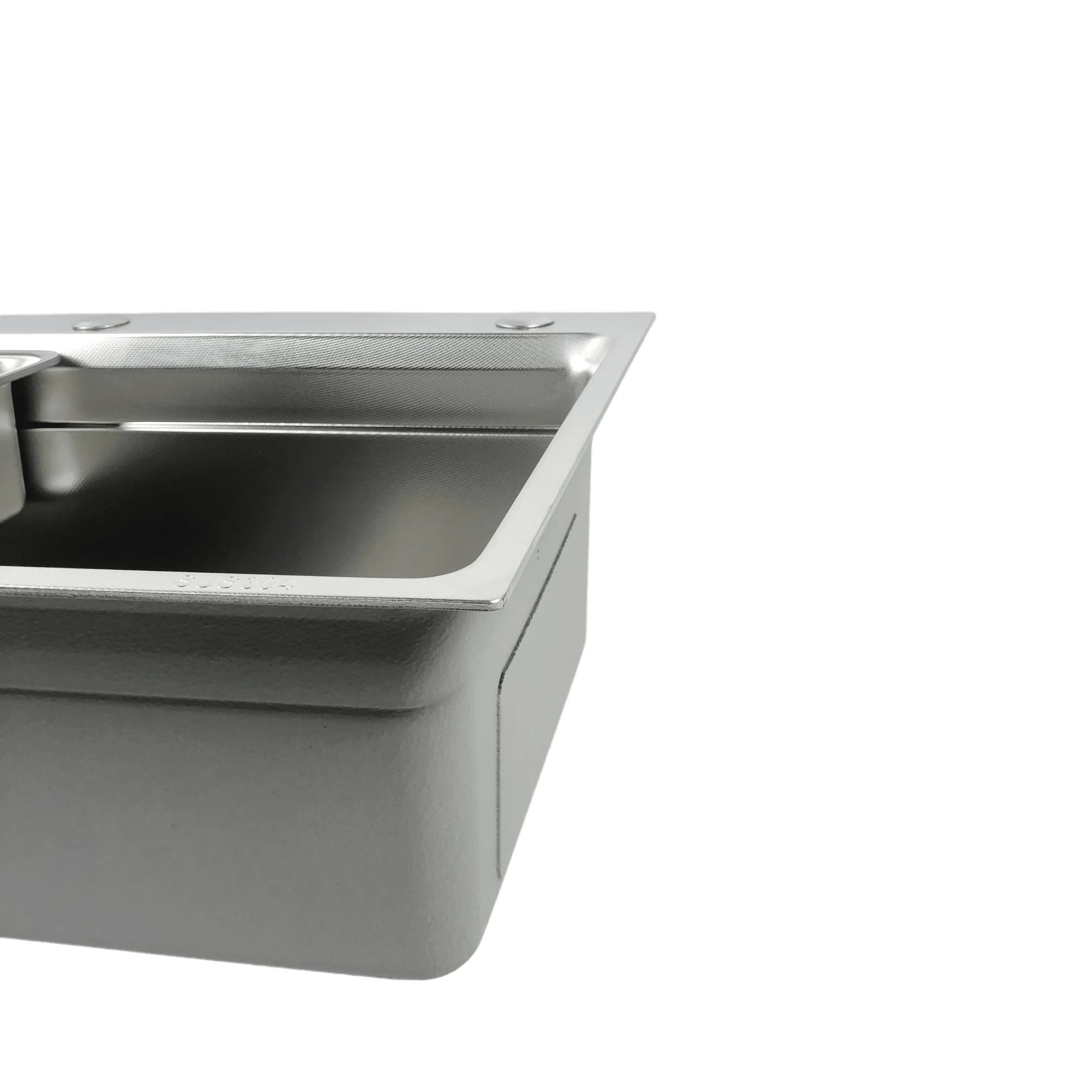 Smart Stainless Steel Sink with Basin Basket Single Bowl Bar Home Kitchen
