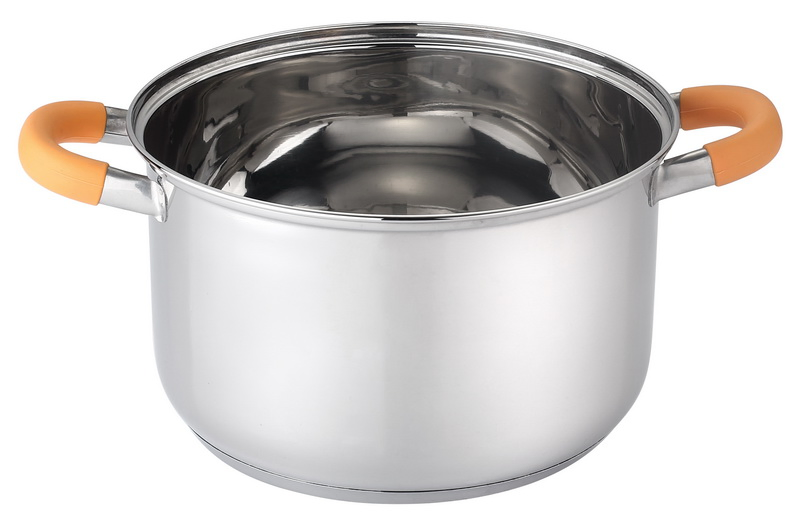 Premium 12-Piece Stainless Steel Cookware Set with Silicone Handles