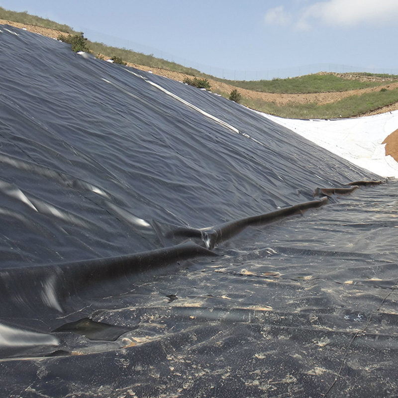0.3mm/0.5mm/0.75mm/1mm/1.5mm/2mm Factory Price ASTM GM13 Waterproof HDPE Geomembrane Pond Liner for Aquaculture Dam Landfill Tunnel Mining Biogas Fish Farm