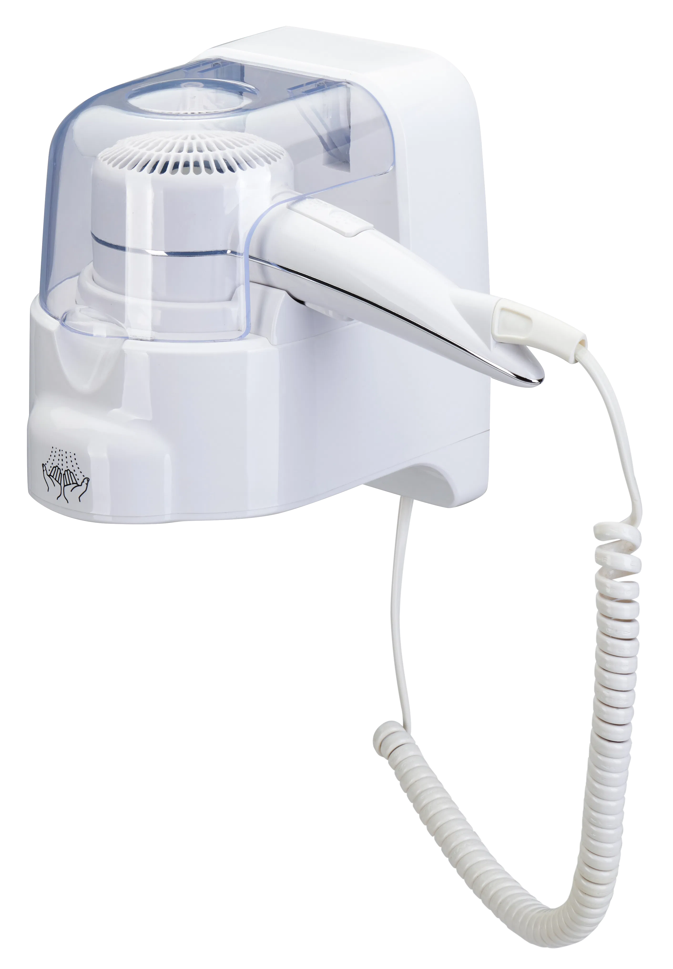 China Manufacturer Wholesale 1400W Waterproof 2 in 1 Wall Mounted Hair Dryer and Hand Dryer for Household and Hotel