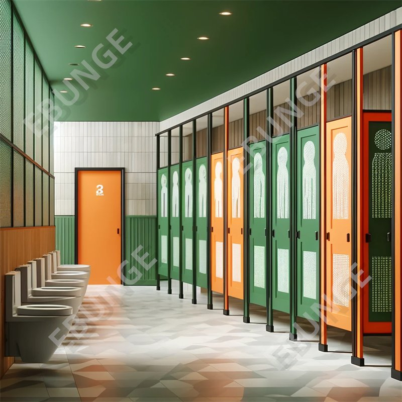 Restaurant Bathroom Stalls Modern Compact Board Toilet Partition