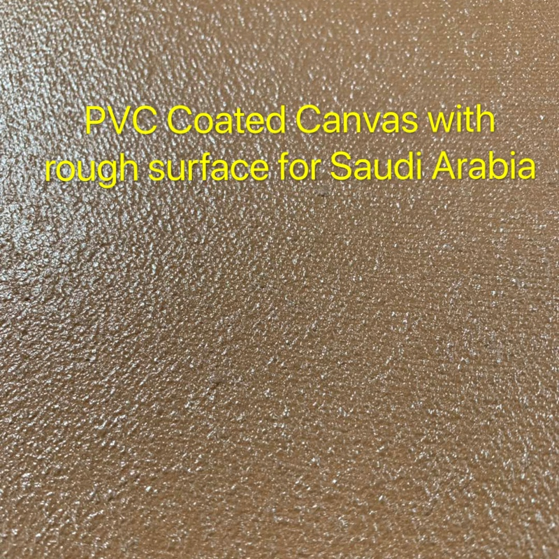 Waterproof Truck Cover Canvas PVC Fabric Cloth in Rolls for Saudi Arabia