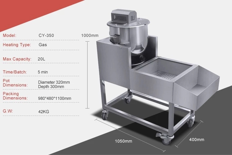 Chuangyu Cy-350 Gas Mini Popcorn Machine High Quality Sweet Popcorn Maker for Commercial Use