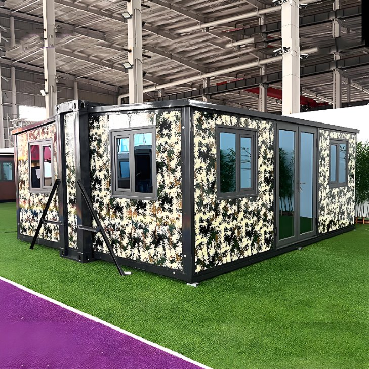 Easy Folding 40FT 20 FT Prefab Container Expandable House Light Steel Folding Prefabricated Home Villa with Bathroom Kitchen