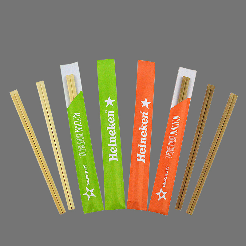 Natural Biodegradable Recyclable Wood Disposable Chopsticks with Personalized Packing