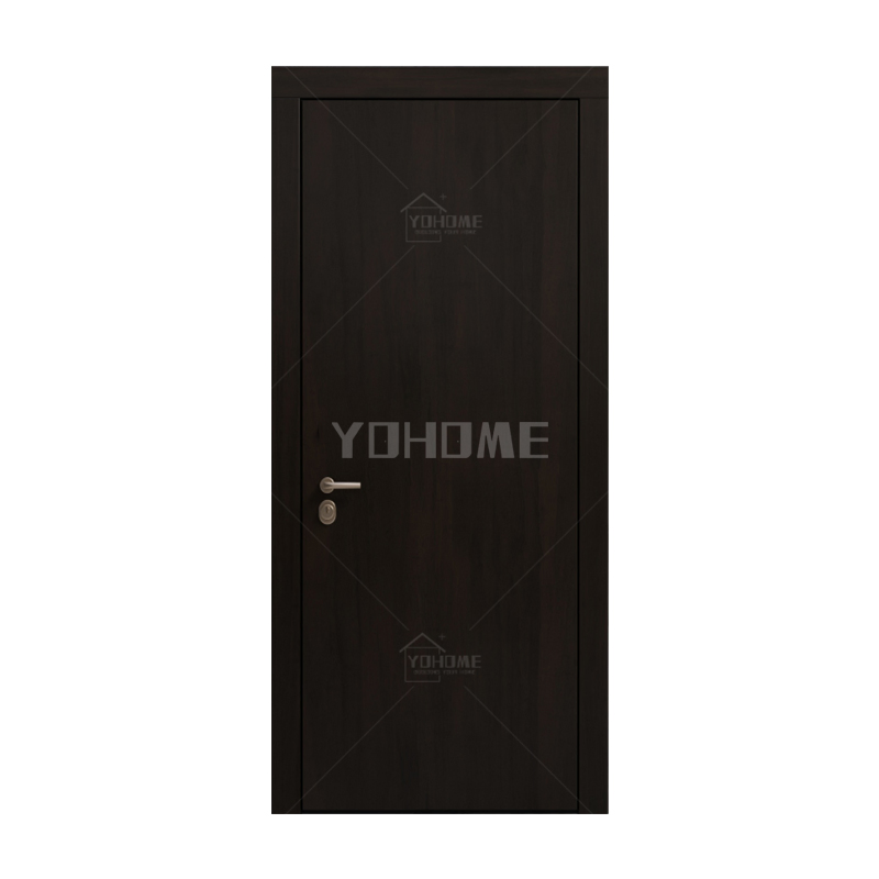 China Top Manufacturer Custom Internal Room Flush Wooden Door for Houses Interior Modern Walnut Solid Core Interior Wood Door Solid Interior Bedroom Door