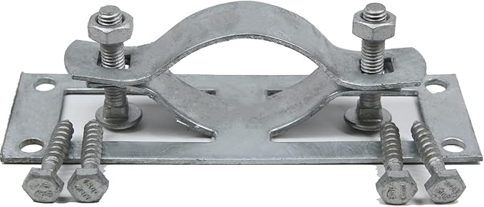 Morningro Wood to Steel Fence Bracket for Chain Link Posts