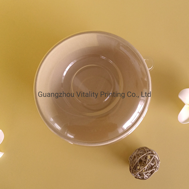 Cheap Disposable Eco-Friendly Biodegradable Sugarcane Bagasse Bowls Salad Bowl Round Soup Takeaway Bowl 350ml 850ml