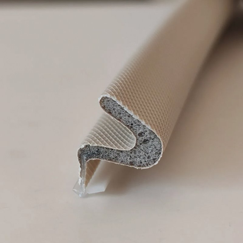 High Resilience PU Profile for Indoor Wooden Door Soundproofing