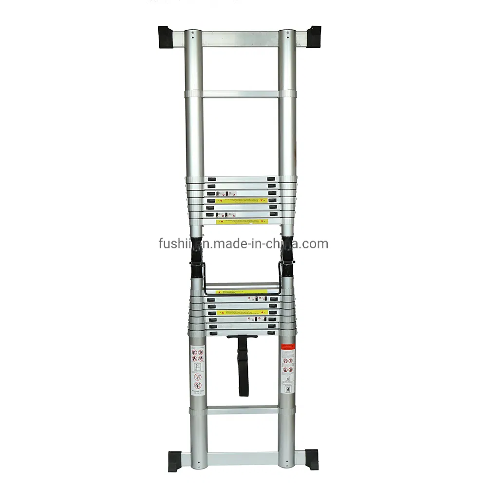 4.4m Folding Extension Aluminum Telescopic Ladder
