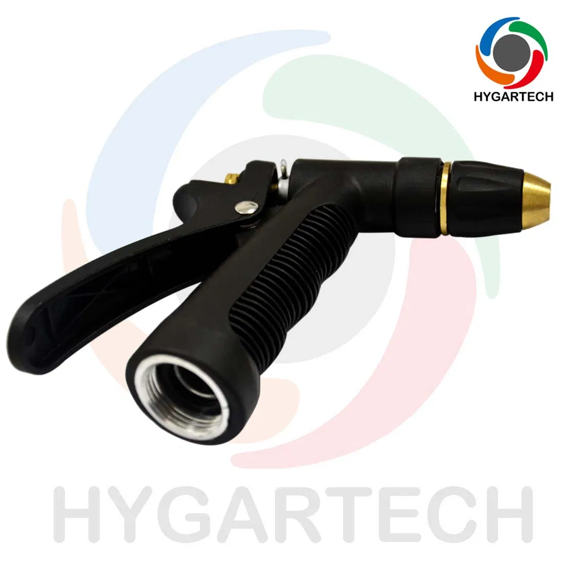 Металлическая насадка-пистолет для шланга с курковым управлением