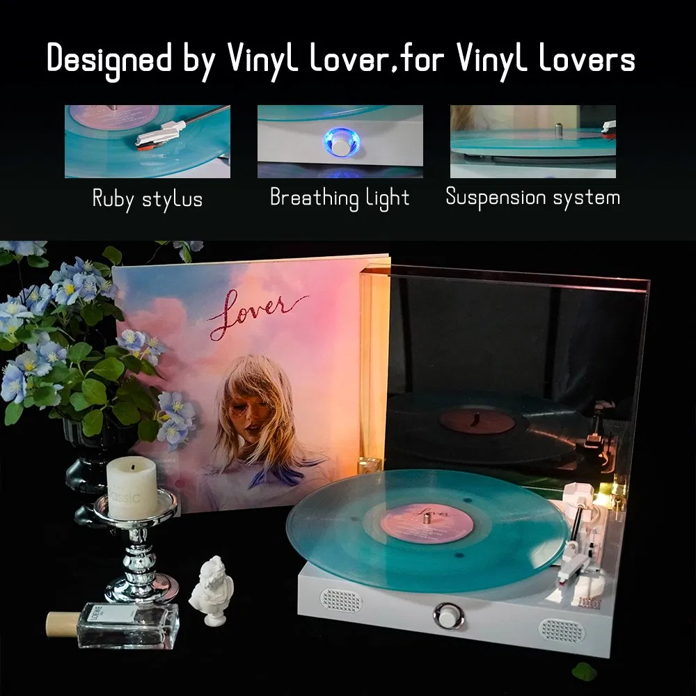 Портативный проигрыватель винила Dcolorful 211 с Bluetooth