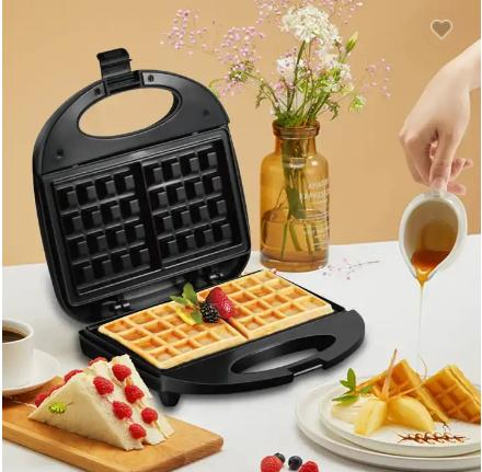 Cool Touch Housing Breakfast Electric Grill 2 Slice Hot Sandwich Maker Toaster