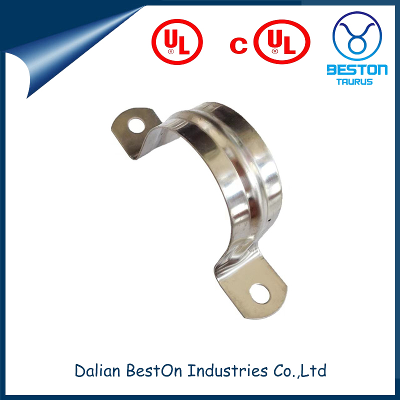 Dalian Beston Mounting Hole Size 9/32" Rigid One Hole Strap Thickness 14 Ga 0.08000 Lbs Tubing Size 1/2" Od One Hole Tubing Clamp with Electro Galvanized Finish