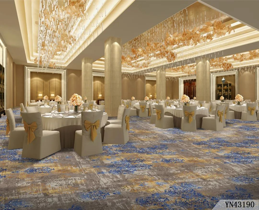 Factory Price 1200g Nylon Anti-Fire Hotel Wall to Wall Carpet for Banquet