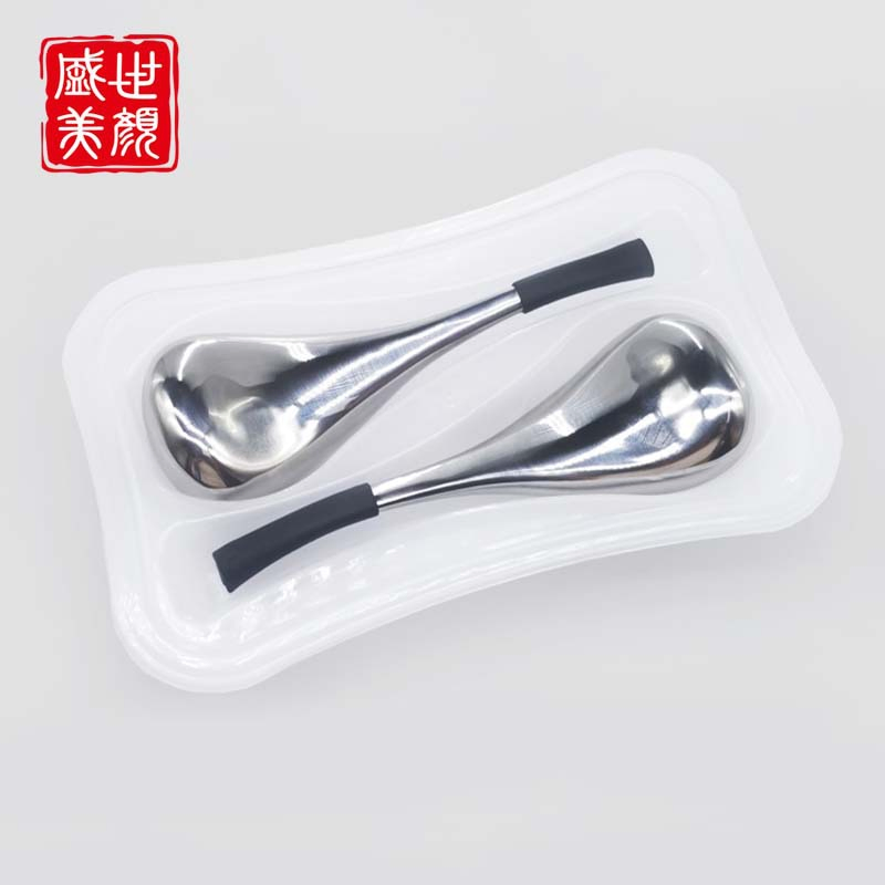 Beauty Gold Spoon Facial Ice Spoon Facial Massage with Box