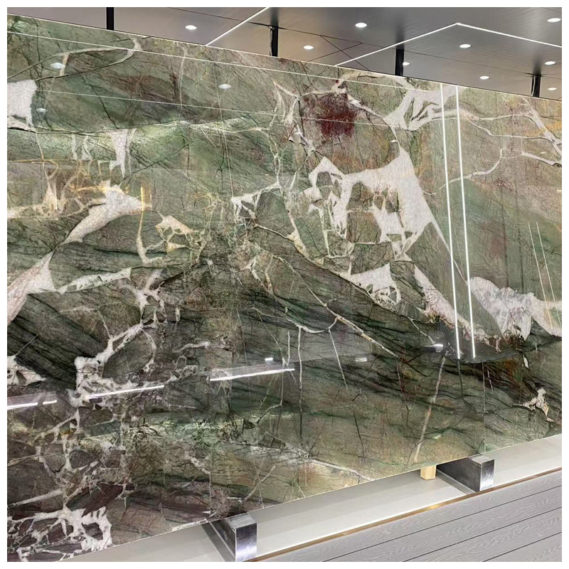 Natura Crystal Quartzite Slabs for Countertops and Tables