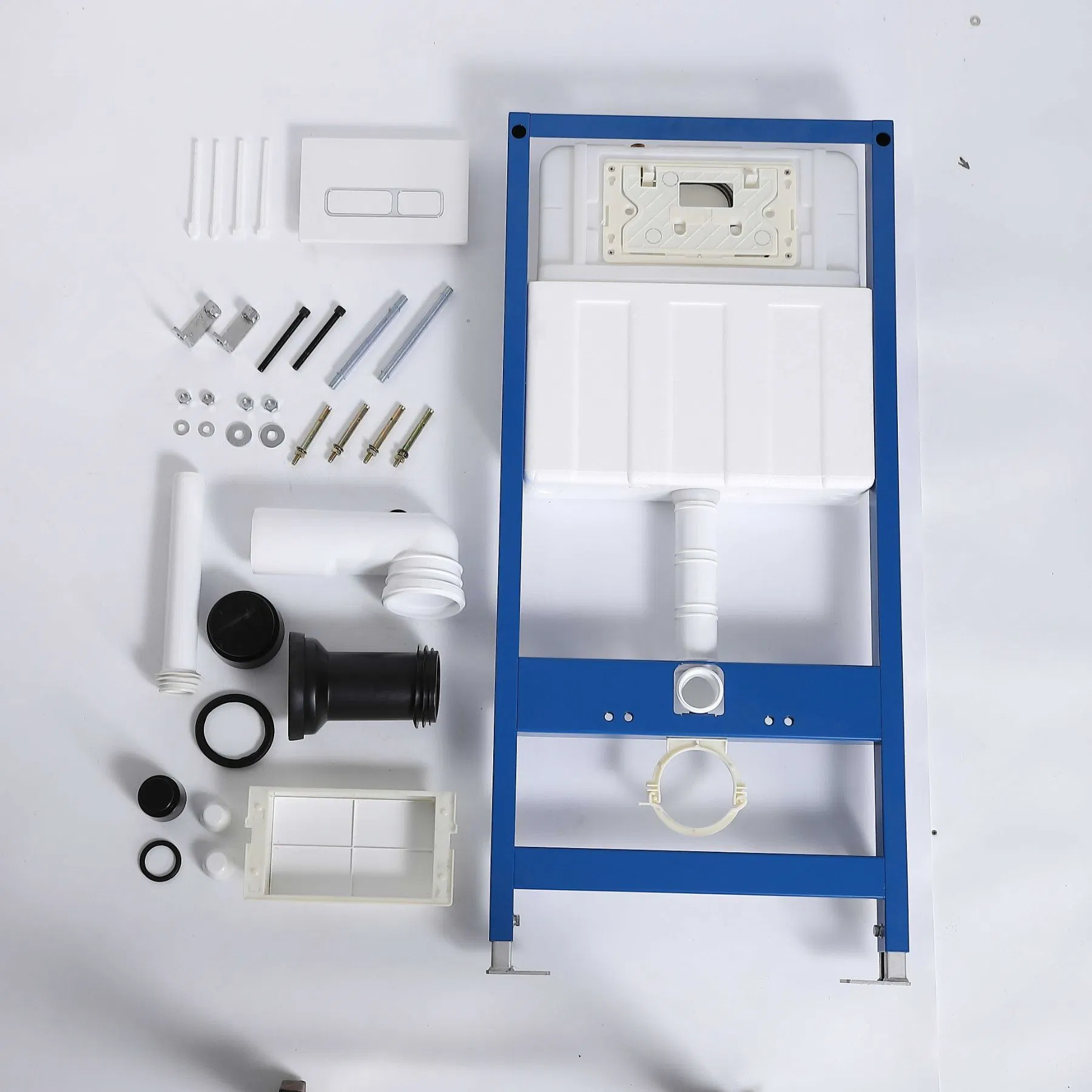 Metal Frame Hidden Water Tank Space Saving Wall Hung Toilet Concealed Cistern