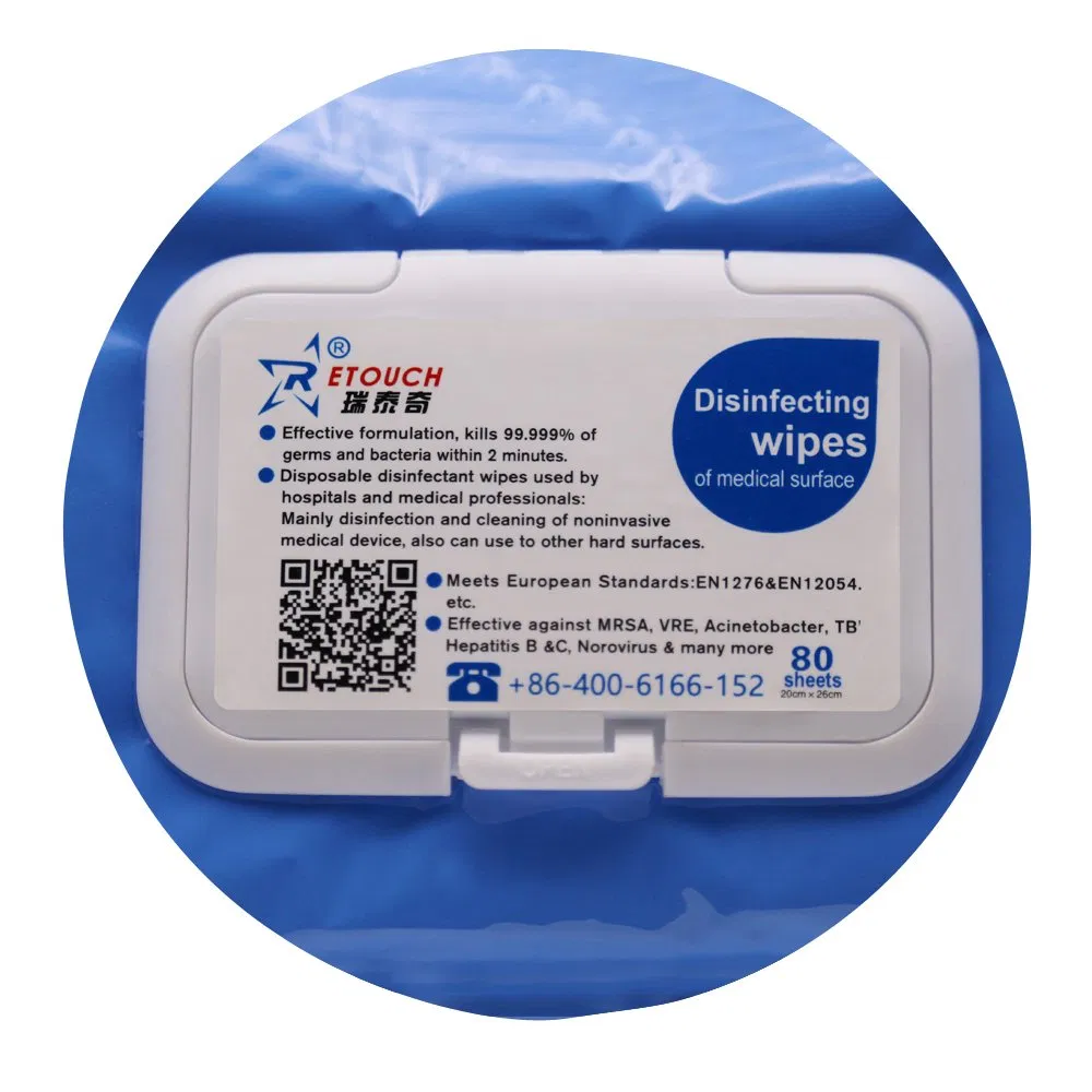 Surface Disinfectant Wet Wipe Can Used in Hospital Quaternary Ammonium Wipe