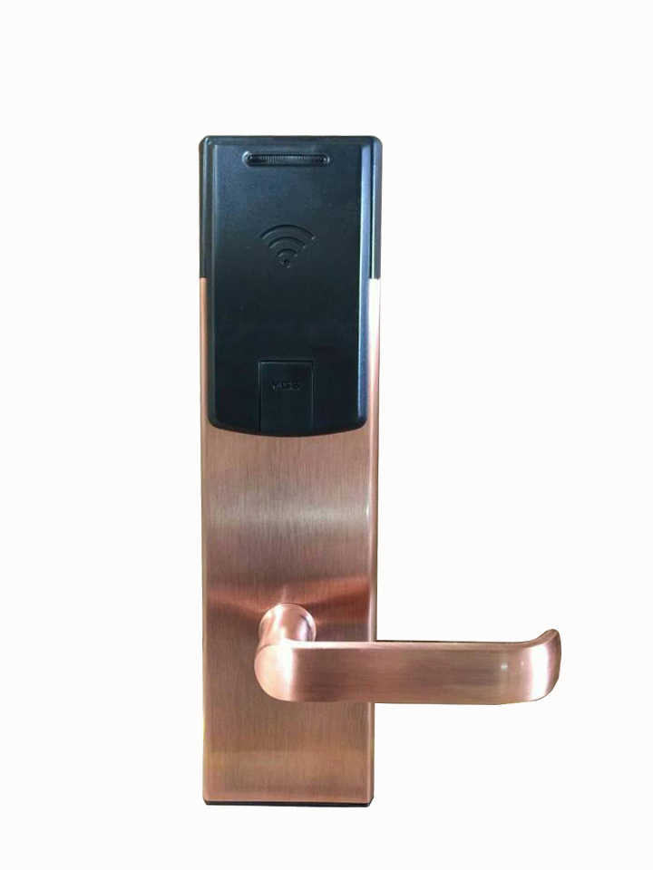 IC Card Key Antitheft Electronic Door Handle Locks for Hotel Guest Room