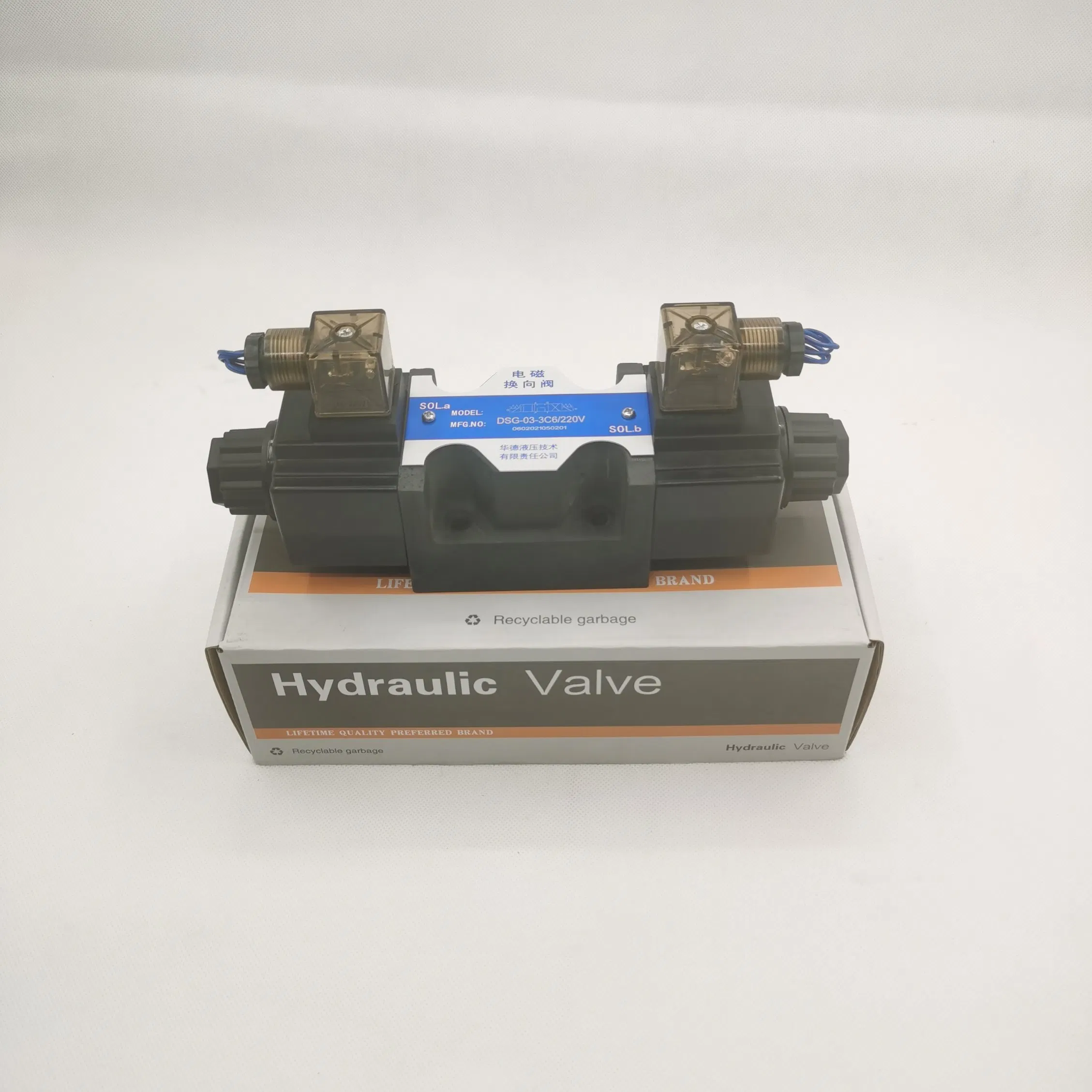 Hot Selling High Quality Huade DSG-03-3c Series Hydraulic Valve Solenoid Reversing Valve