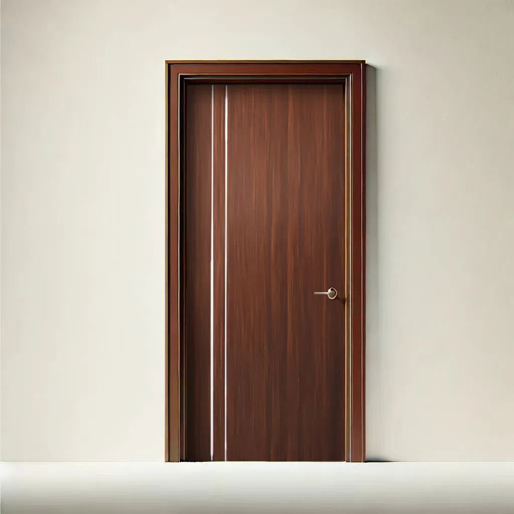 Waterproof and Moisture-Resistant PVC Extrusion Door Lightweight Interior PVC Doors for Apartment