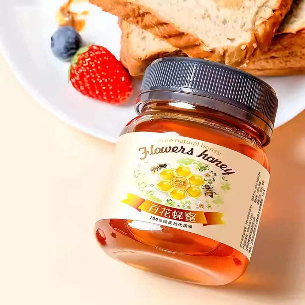 Pet Bottle Sauce Container Honey Jam Peanut Butter Plastic Packaging Jars