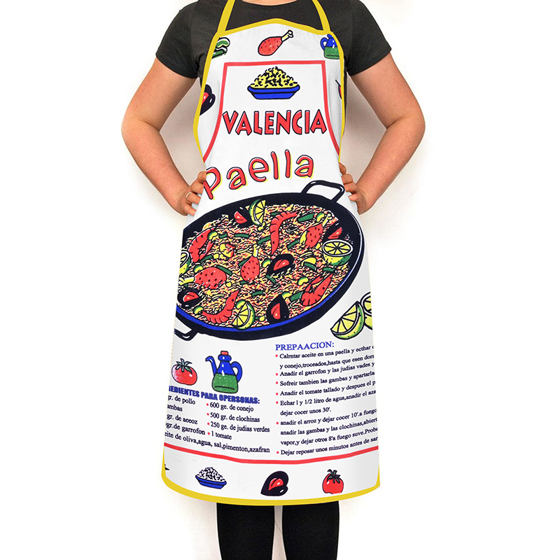 Printed Apron, Kitchen Apron, Oil-Proof, Stain-Proof, Water-Proof and Wear-Resistant, Home Apron, Work Clothes