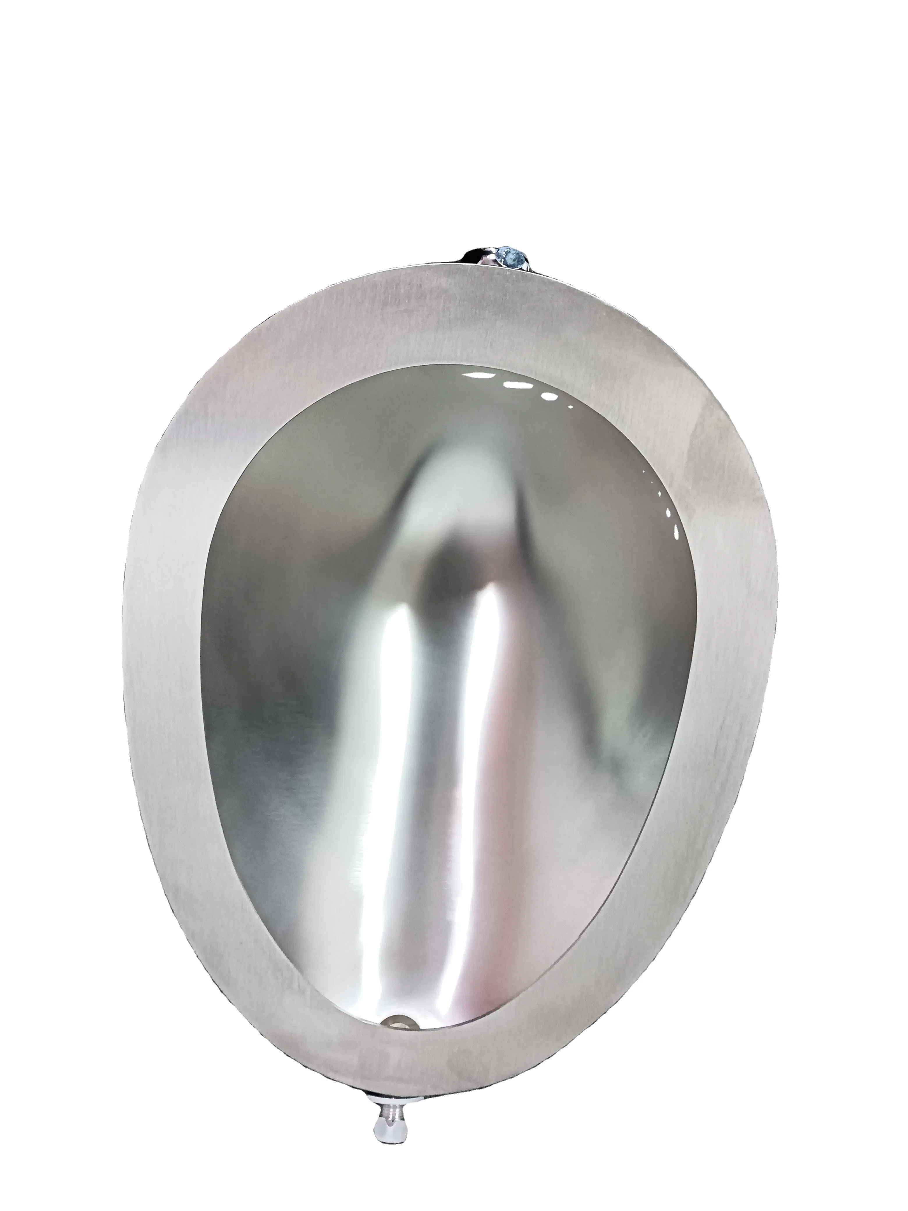 Modern Wall-Mounted Round Urinal in Durable Stainless Steel 304
