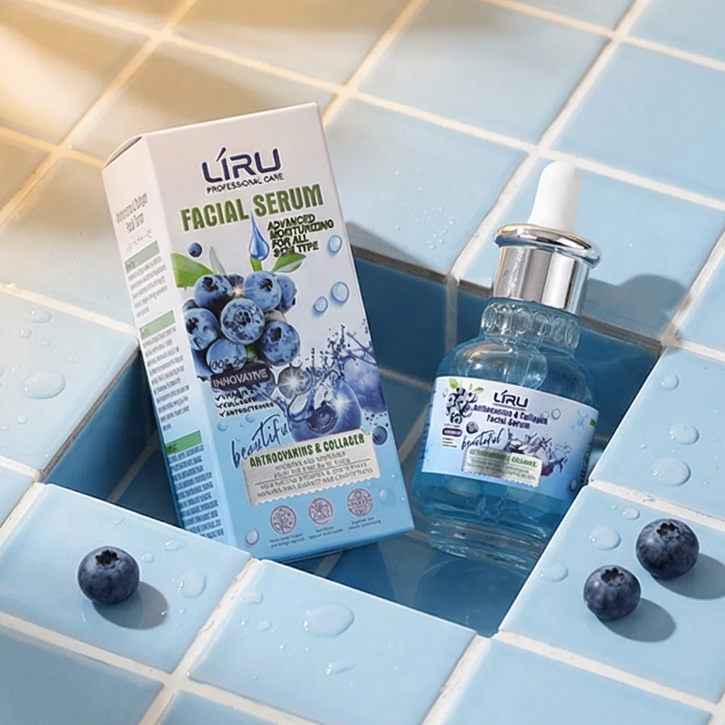 Liru Blueberry & Organic Collagen Hydration Serum Firming Face Skin Care Serum