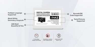 Customization Based on Provided Sample 4.2 Inch Digital Price Tag Four Color E-Ink Epaper ESL Electronic Shelf Label for Supermarket Risk Control